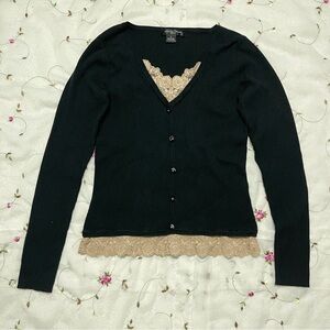 Vintage coquette lace top